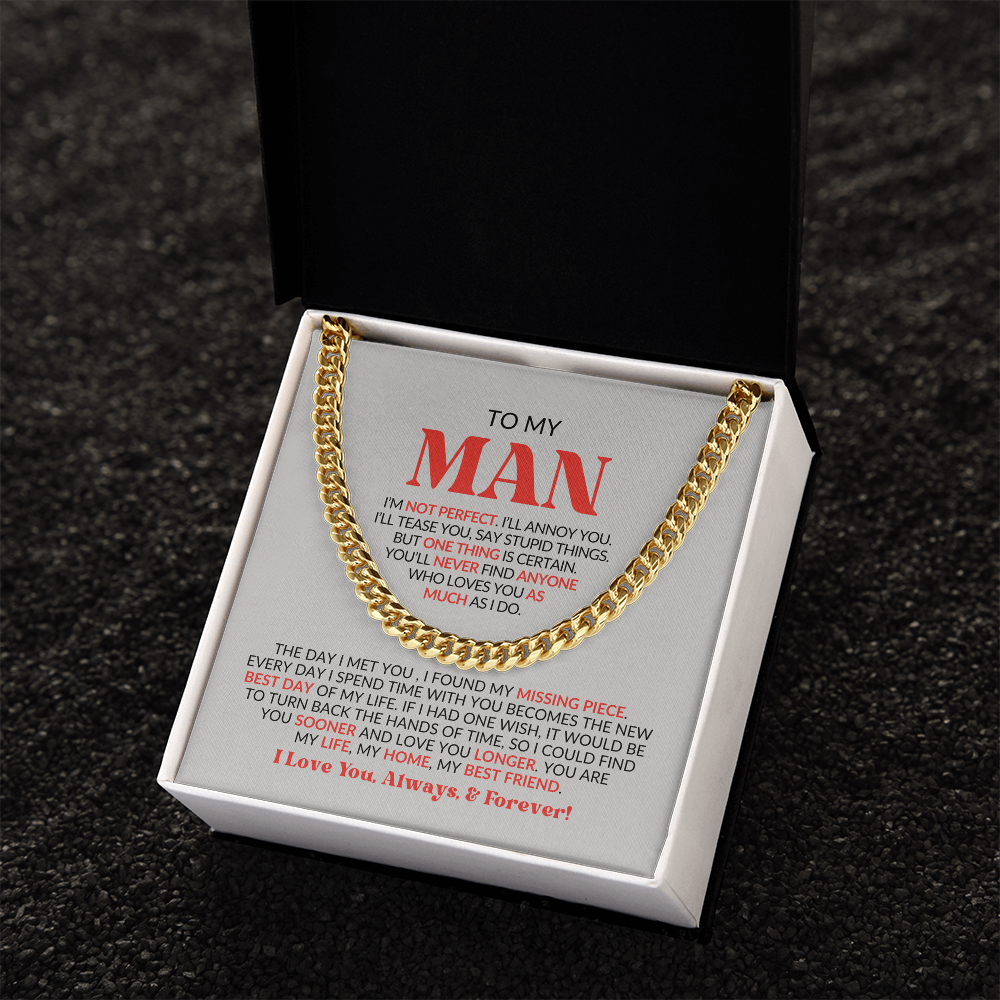 To My Man | Cuban Link Chain