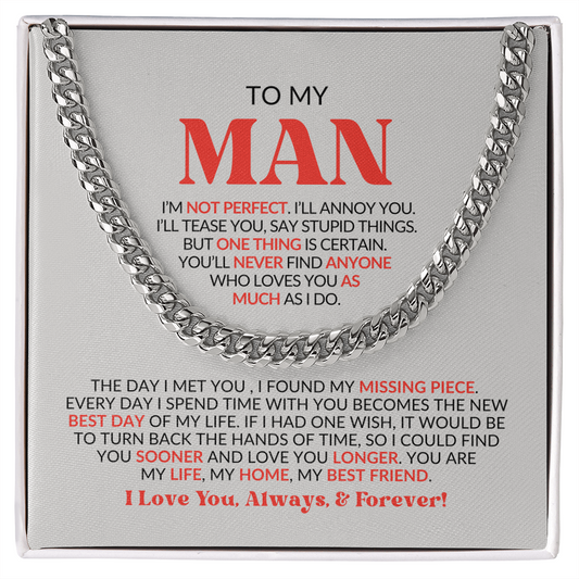 To My Man | Cuban Link Chain