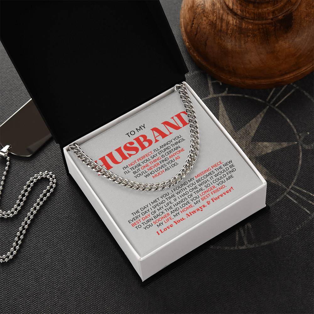 To My Husband | Cuban Link Chain