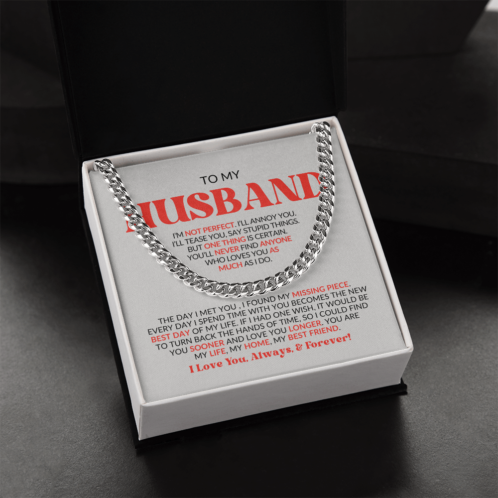 To My Husband | Cuban Link Chain