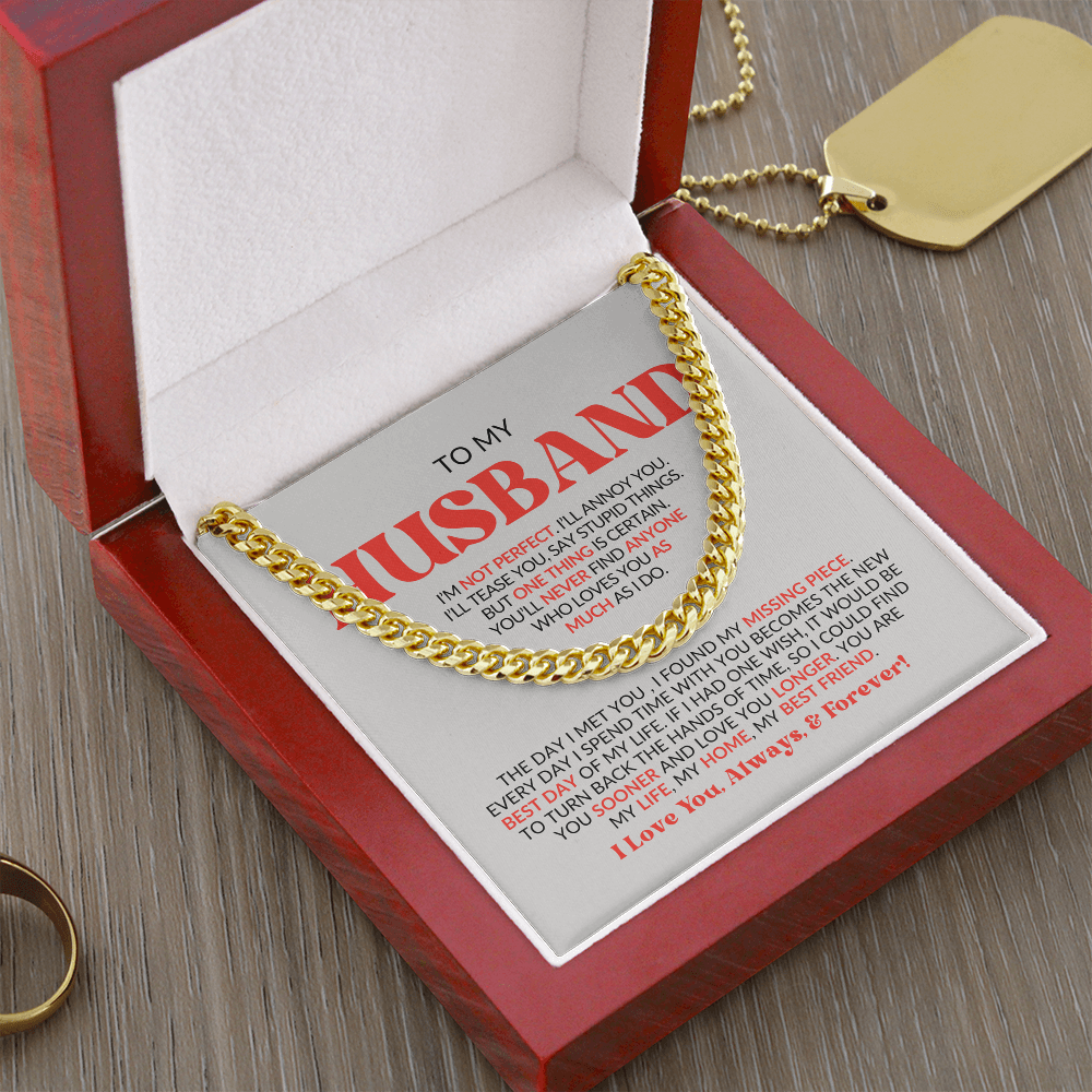 To My Husband | Cuban Link Chain