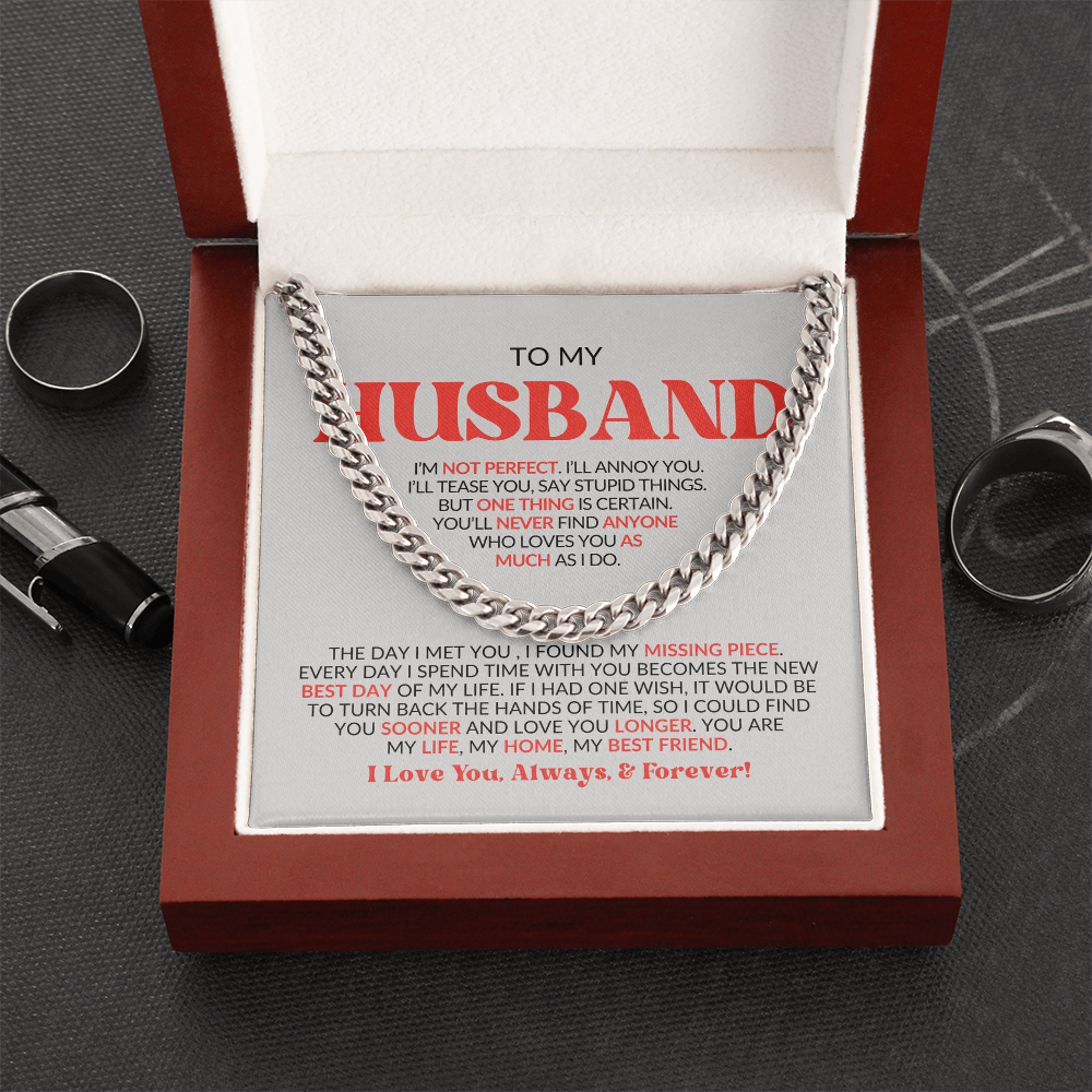 To My Husband | Cuban Link Chain