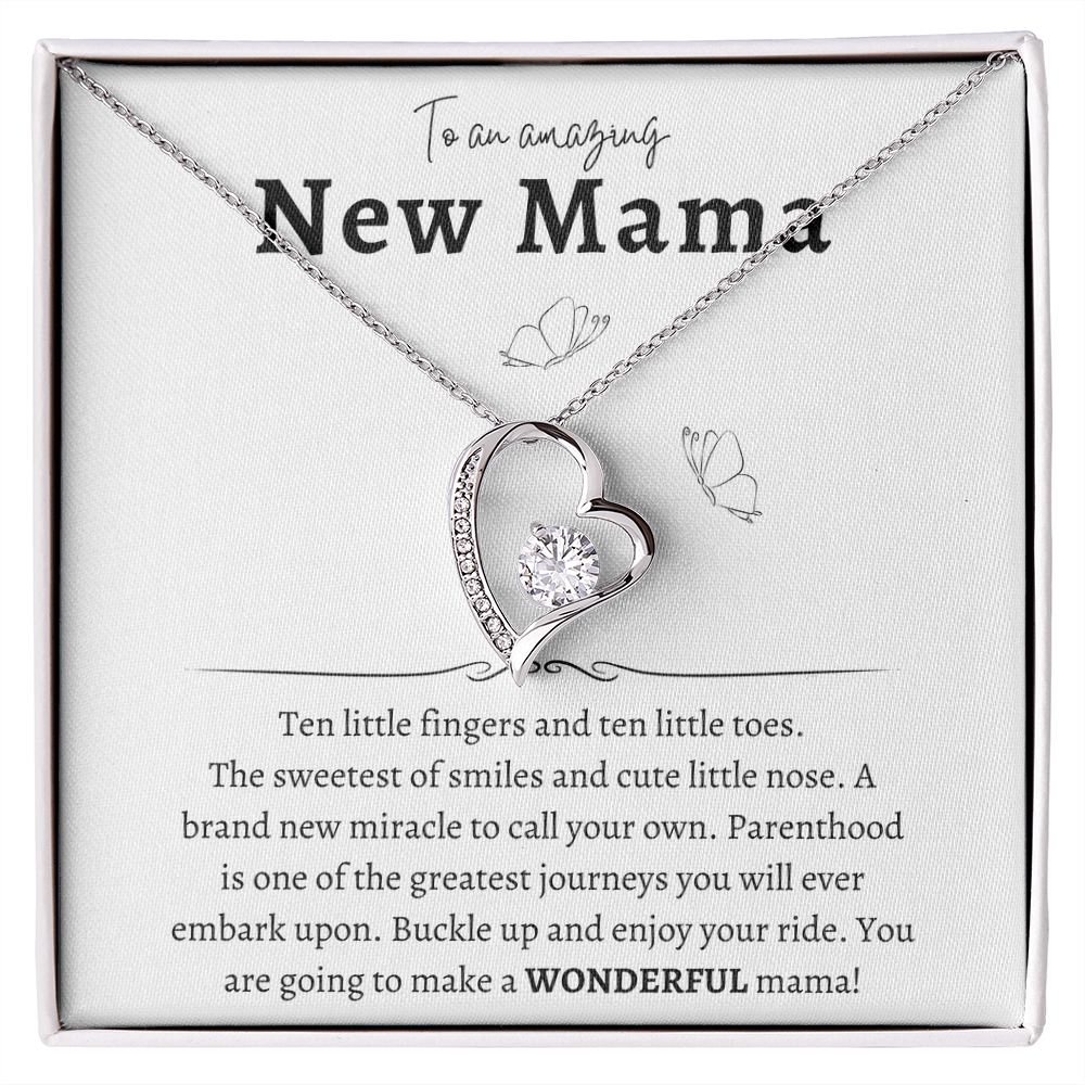 To an amazing New Mama • Forever Love Necklace • Baby Shower Gift • Delivery Gift