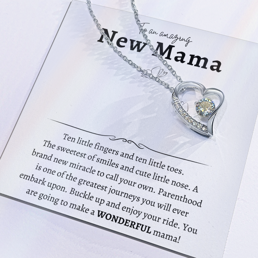 To an amazing New Mama • Forever Love Necklace • Baby Shower Gift • Delivery Gift